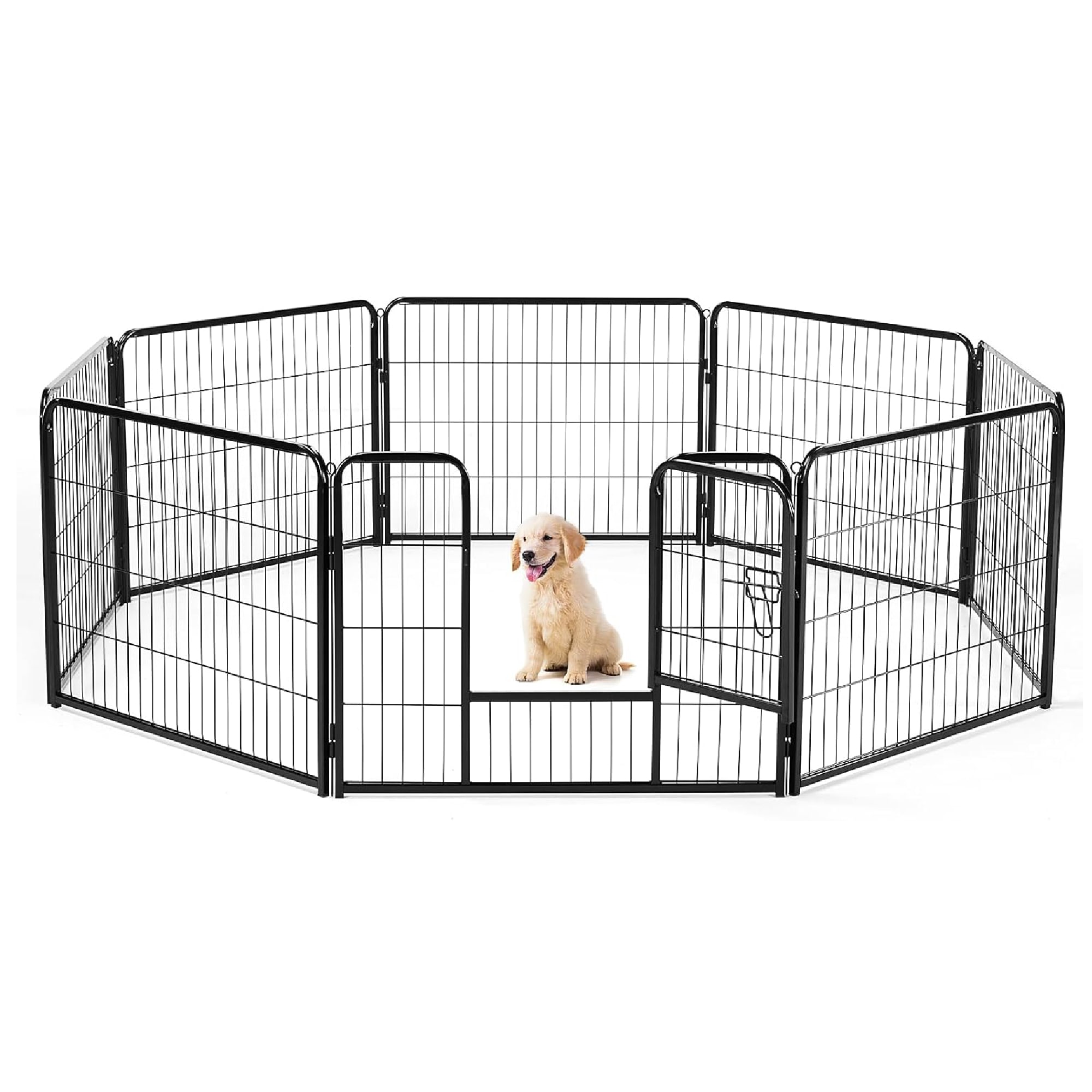 Dog Playpen For Large Medium And Small Dogs Foldable Pet Exercise Pen_voghion.com